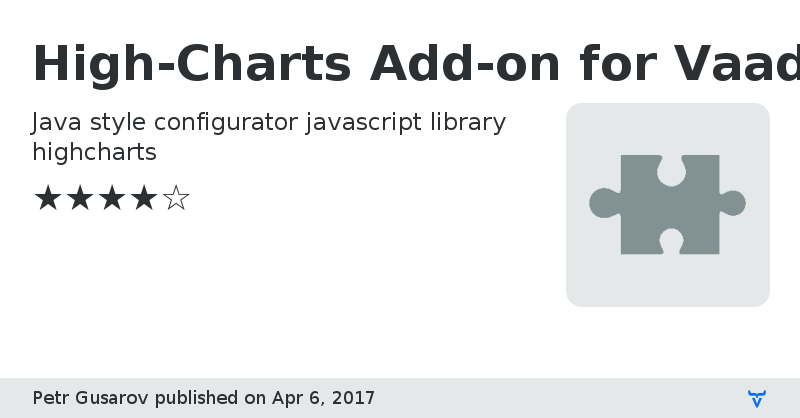 High-Charts Add-on for Vaadin 7+ - Vaadin Add-on Directory