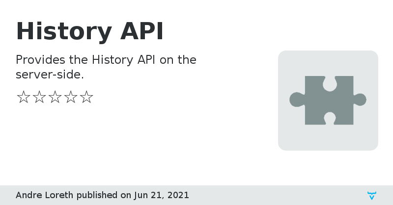 History API - Vaadin Add-on Directory