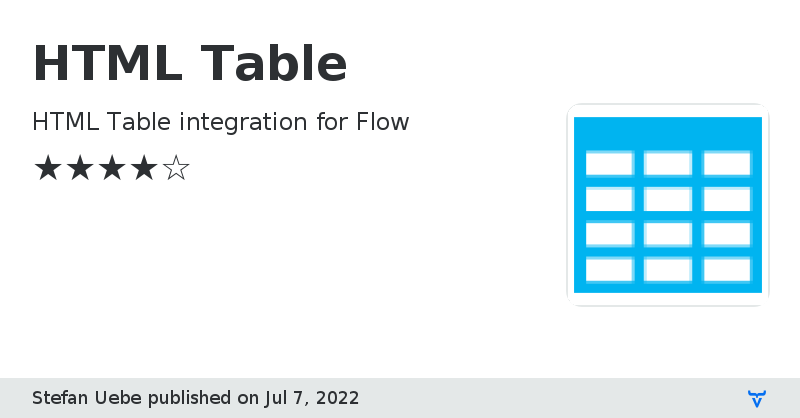 HTML Table - Vaadin Add-on Directory