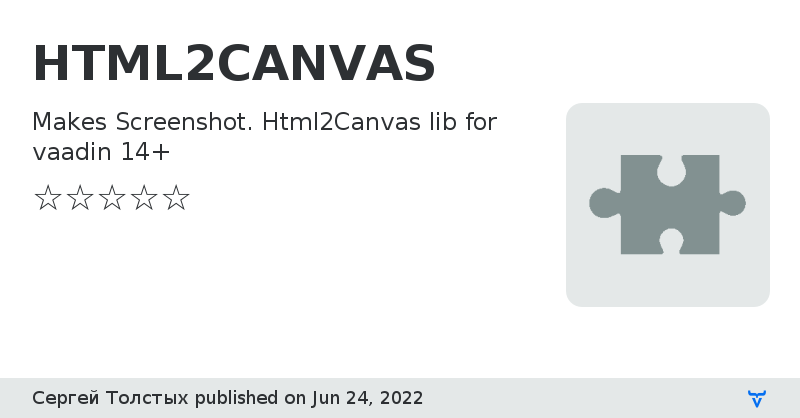 HTML2CANVAS - Vaadin Add-on Directory