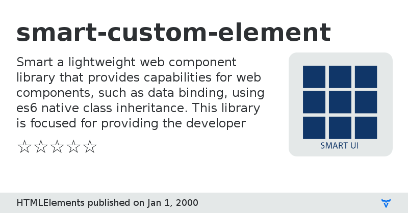 smart-custom-element - Vaadin Add-on Directory