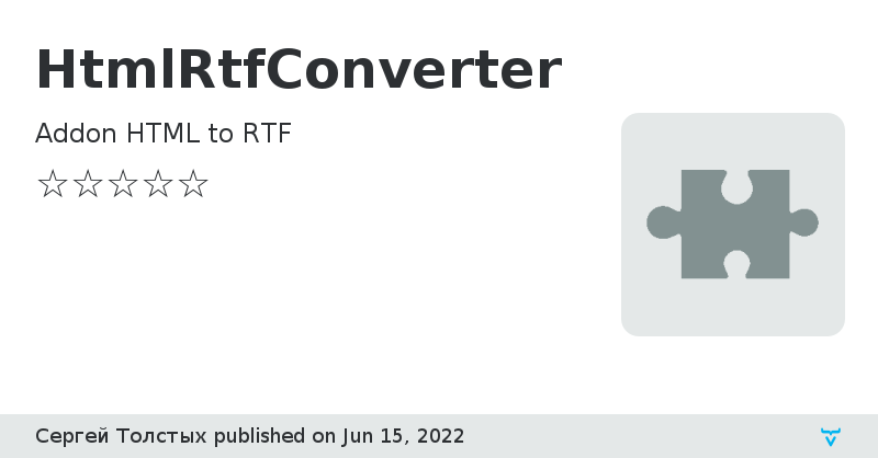 HtmlRtfConverter - Vaadin Add-on Directory