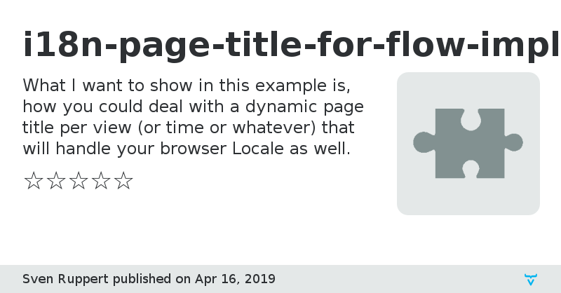 i18n-page-title-for-flow-impl - Vaadin Add-on Directory
