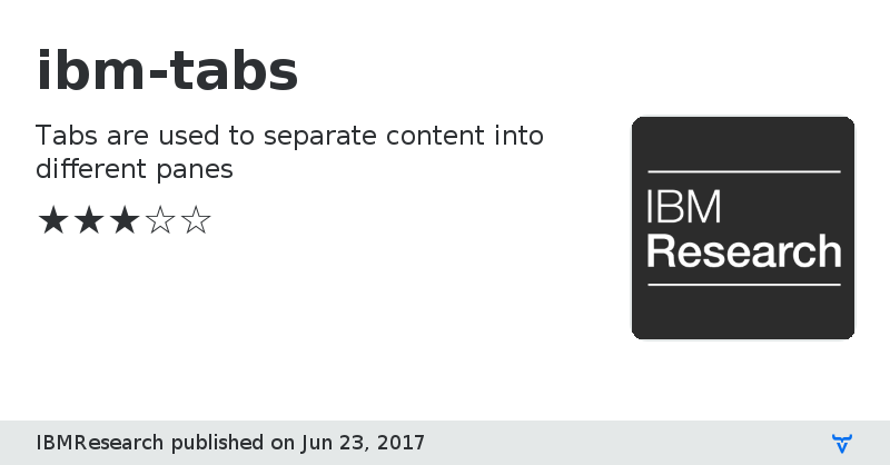 ibm-tabs - Vaadin Add-on Directory