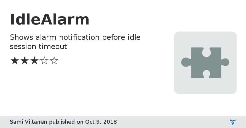 IdleAlarm - Vaadin Add-on Directory
