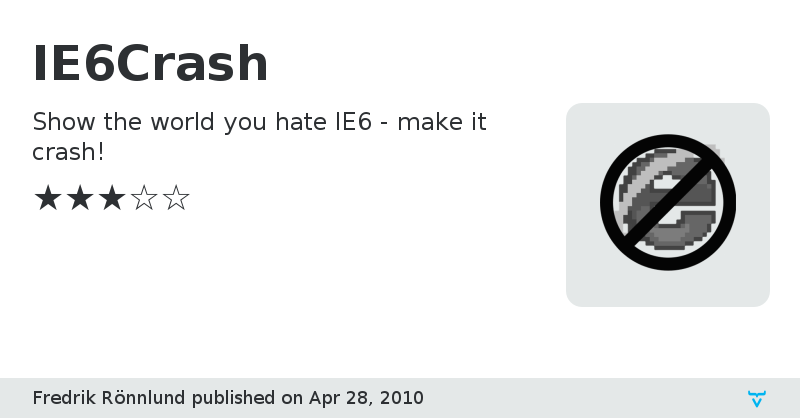 IE6Crash - Vaadin Add-on Directory