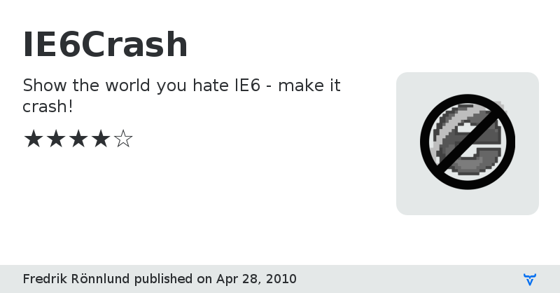 IE6Crash - Vaadin Add-on Directory