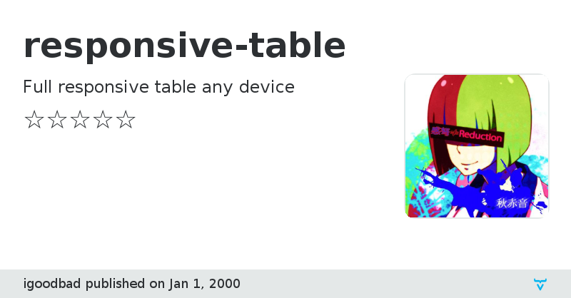 responsive-table - Vaadin Add-on Directory