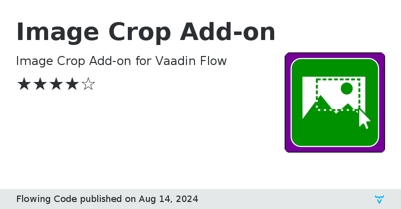 Image Crop Add-on - Vaadin Add-on Directory