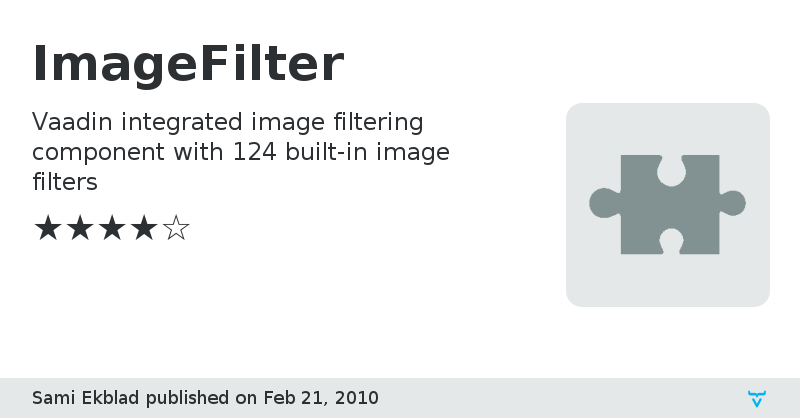 ImageFilter - Vaadin Add-on Directory