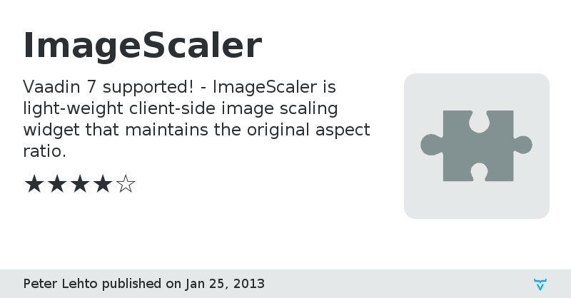 ImageScaler - Vaadin Add-on Directory