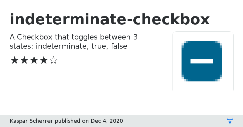 indeterminate-checkbox - Vaadin Add-on Directory