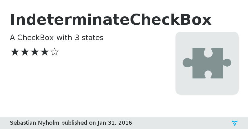IndeterminateCheckBox - Vaadin Add-on Directory