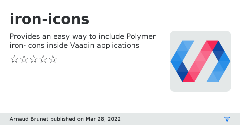 iron-icons - Vaadin Add-on Directory