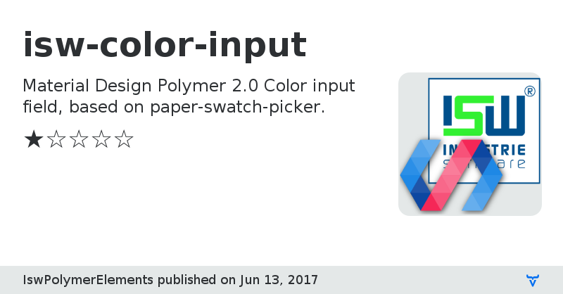 isw-color-input - Vaadin Add-on Directory