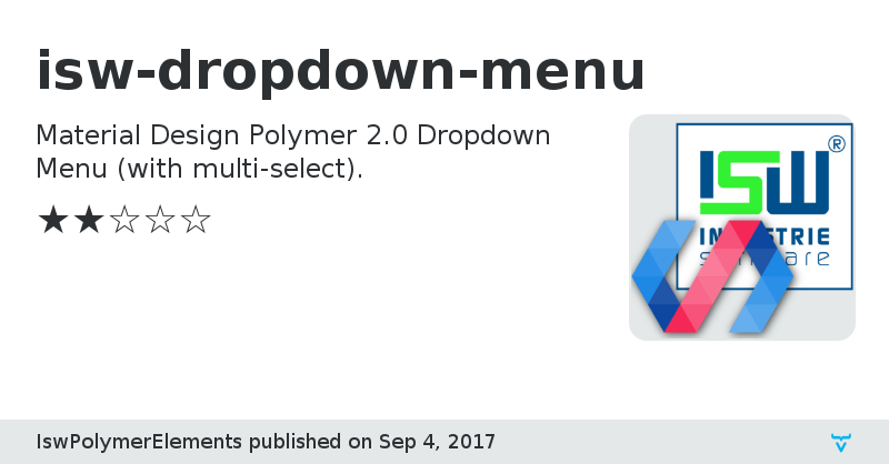 isw-dropdown-menu - Vaadin Add-on Directory