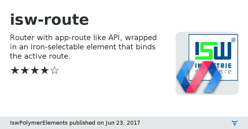 isw-route - Vaadin Add-on Directory