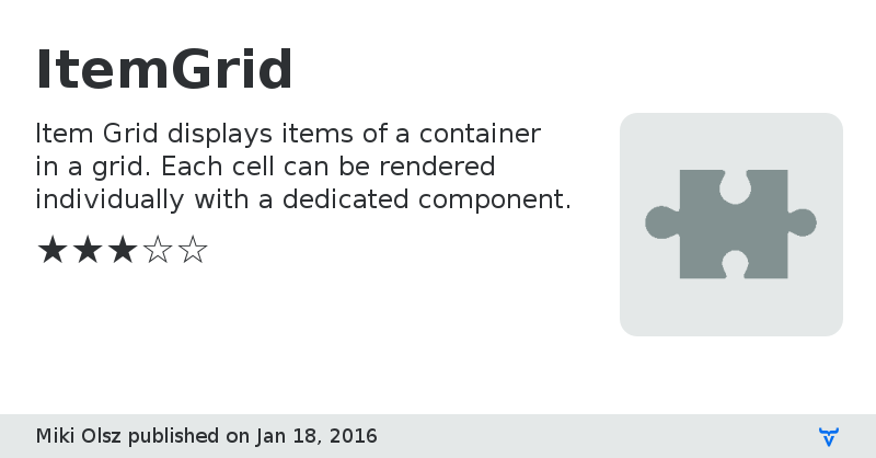 ItemGrid - Vaadin Add-on Directory