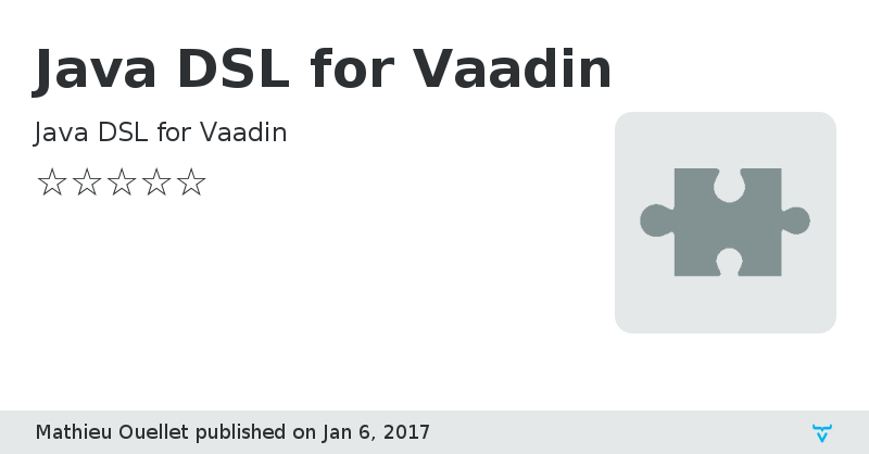 Java DSL for Vaadin - Vaadin Add-on Directory