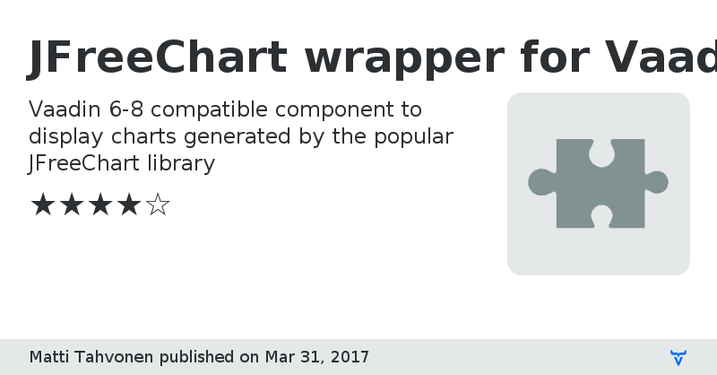 JFreeChart wrapper for Vaadin - Vaadin Add-on Directory