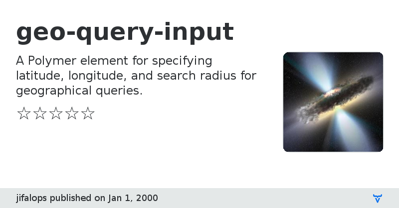 geo-query-input - Vaadin Add-on Directory