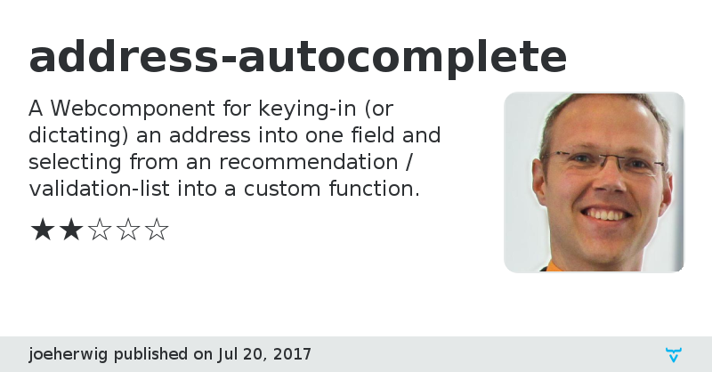 address-autocomplete - Vaadin Add-on Directory