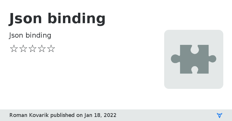 Json binding - Vaadin Add-on Directory
