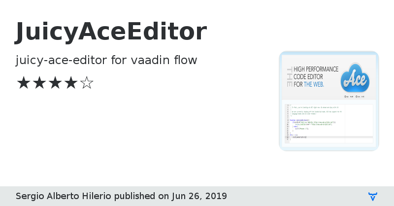 JuicyAceEditor - Vaadin Add-on Directory