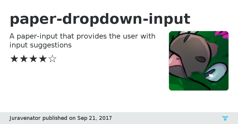 paper-dropdown-input - Vaadin Add-on Directory