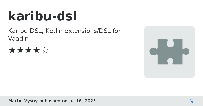 karibu-dsl - Vaadin Add-on Directory