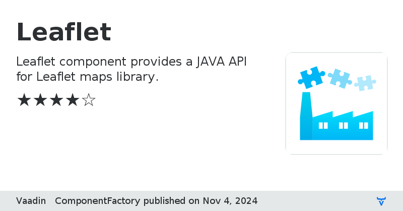 Leaflet - Vaadin Add-on Directory