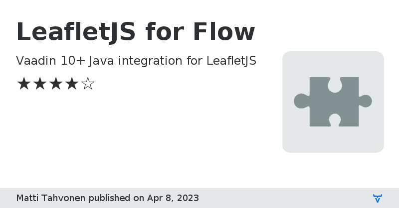 LeafletJS for Flow - Vaadin Add-on Directory