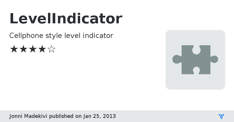 LevelIndicator - Vaadin Add-on Directory