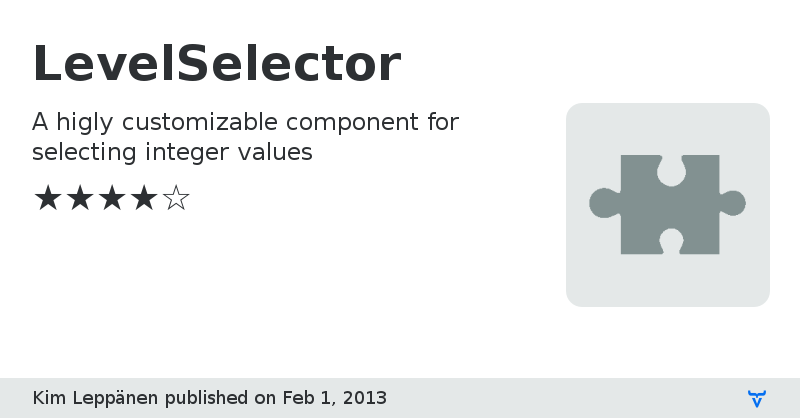 LevelSelector - Vaadin Add-on Directory