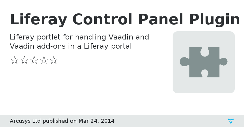 Liferay Control Panel Plugin for Vaadin - Vaadin Add-on Directory