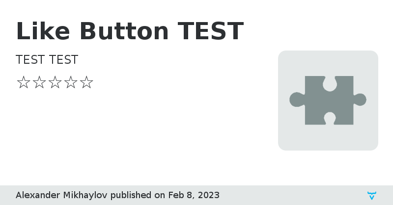 Like Button TEST - Vaadin Add-on Directory