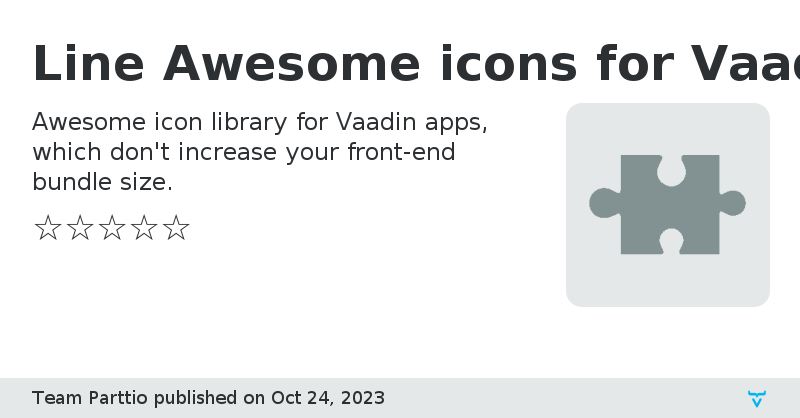 Line Awesome icons for Vaadin - Vaadin Add-on Directory