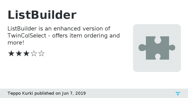 ListBuilder - Vaadin Add-on Directory