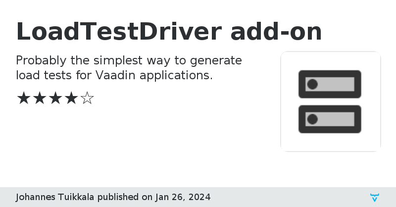 LoadTestDriver add-on - Vaadin Add-on Directory