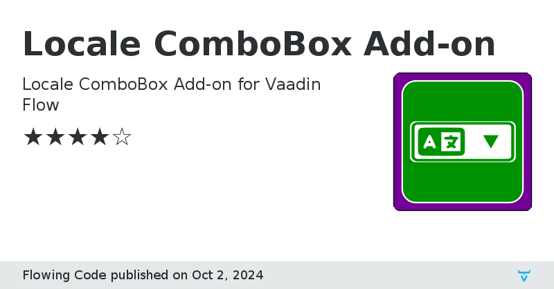 Locale ComboBox Add-on - Vaadin Add-on Directory