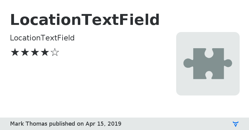 LocationTextField - Vaadin Add-on Directory