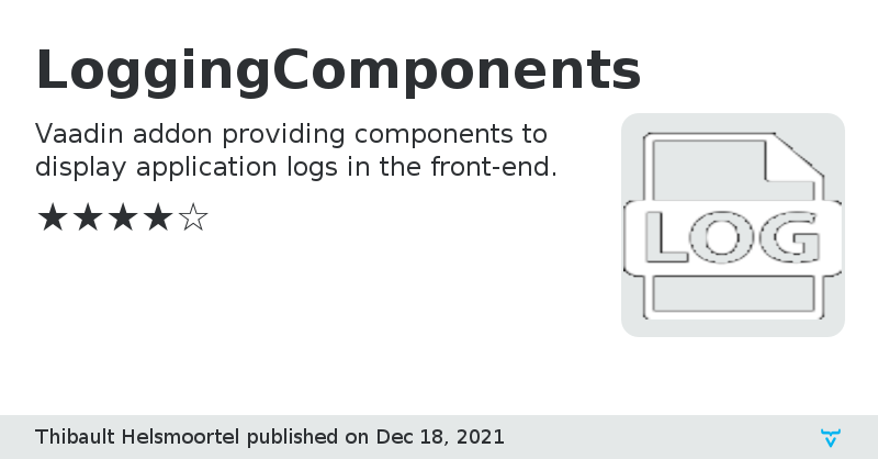 LoggingComponents - Vaadin Add-on Directory