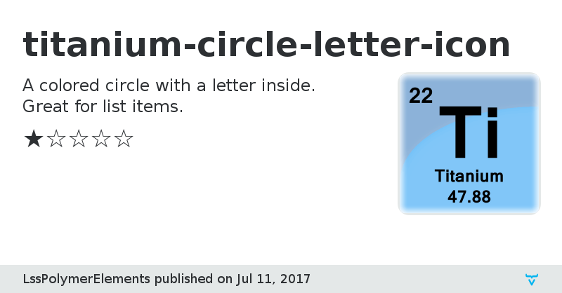 titanium-circle-letter-icon - Vaadin Add-on Directory