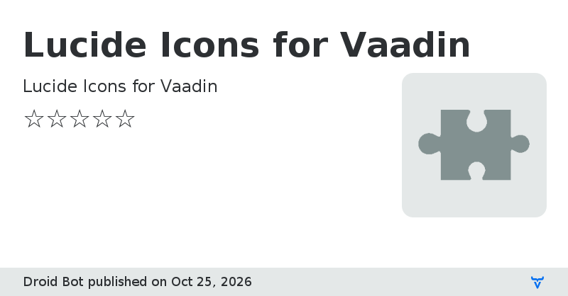 Lucide Icons for Vaadin - Vaadin Add-on Directory