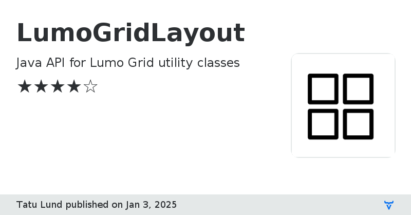 LumoGridLayout - Vaadin Add-on Directory