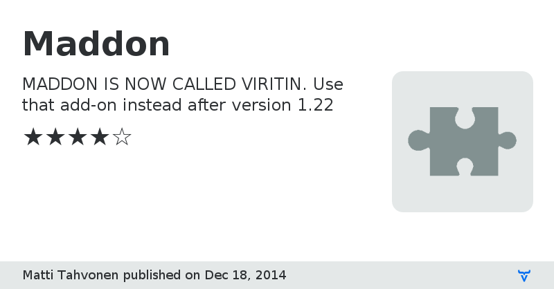 Maddon - Vaadin Add-on Directory