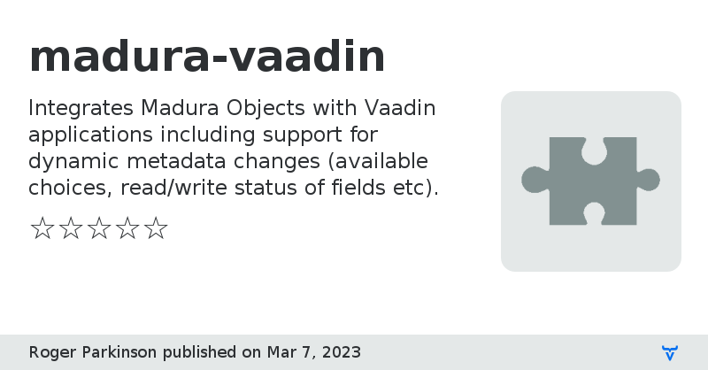 madura-vaadin - Vaadin Add-on Directory