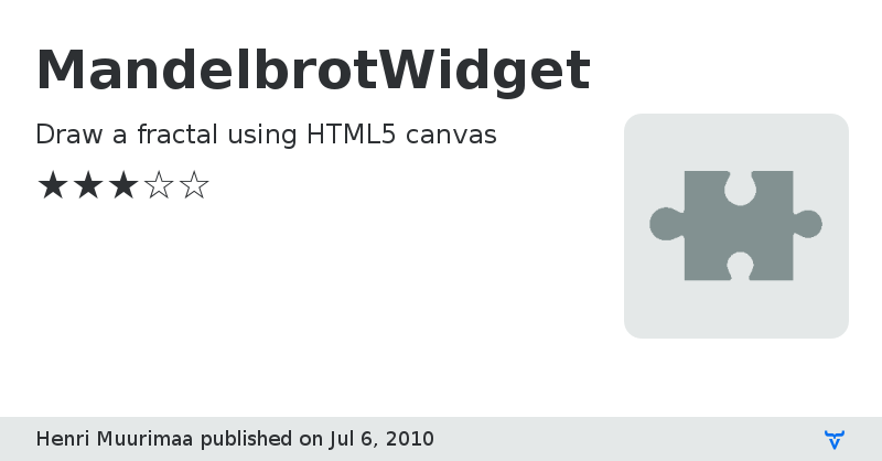 MandelbrotWidget - Vaadin Add-on Directory