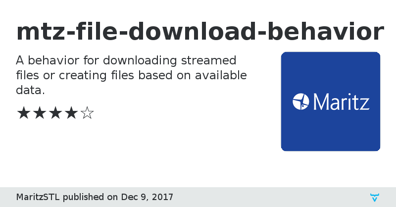 mtz-file-download-behavior - Vaadin Add-on Directory