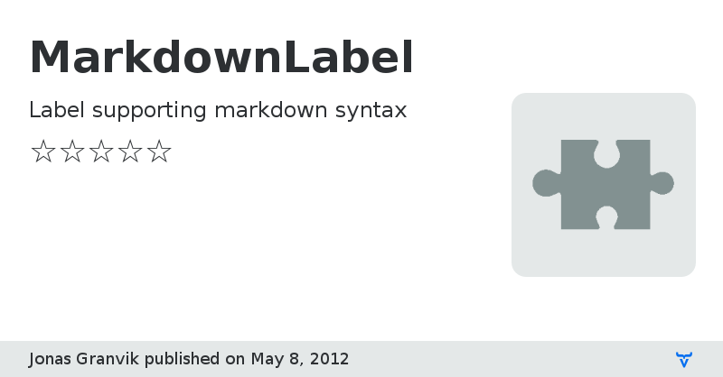 MarkdownLabel - Vaadin Add-on Directory